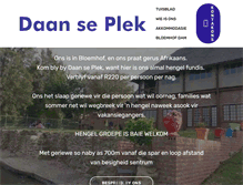 Tablet Screenshot of daanseplek.co.za